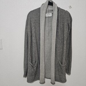 Aritzia Babaton Gray Open Front Cardigan Cashmere and wool blend size xs